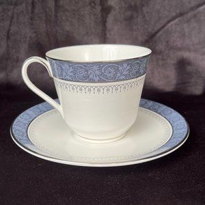 Flat Cup & Saucer Set | Sherbrooke by Royal Doulton